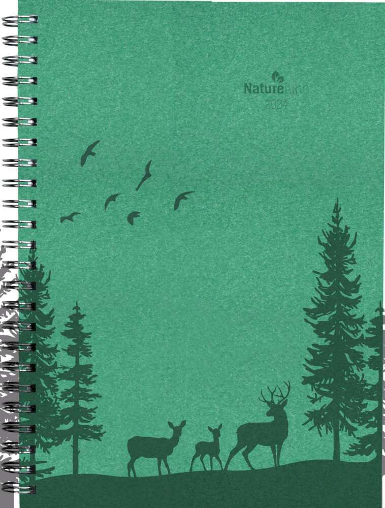 Cover: 4251732339906 | Wochenplaner Nature Line Forest 2024 - Taschen-Kalender A5 - 1...