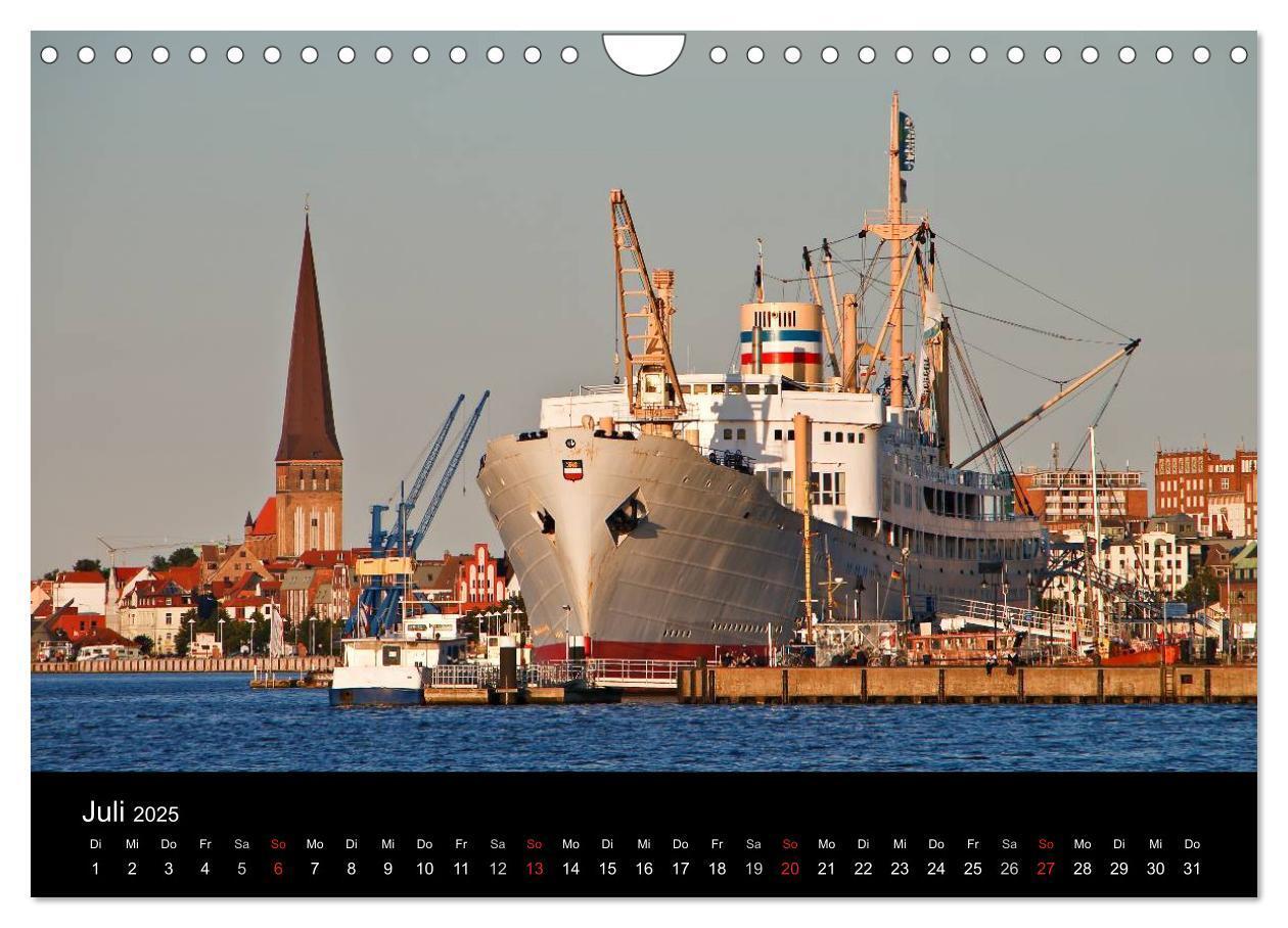 Bild: 9783435833733 | Rostock (Wandkalender 2025 DIN A4 quer), CALVENDO Monatskalender