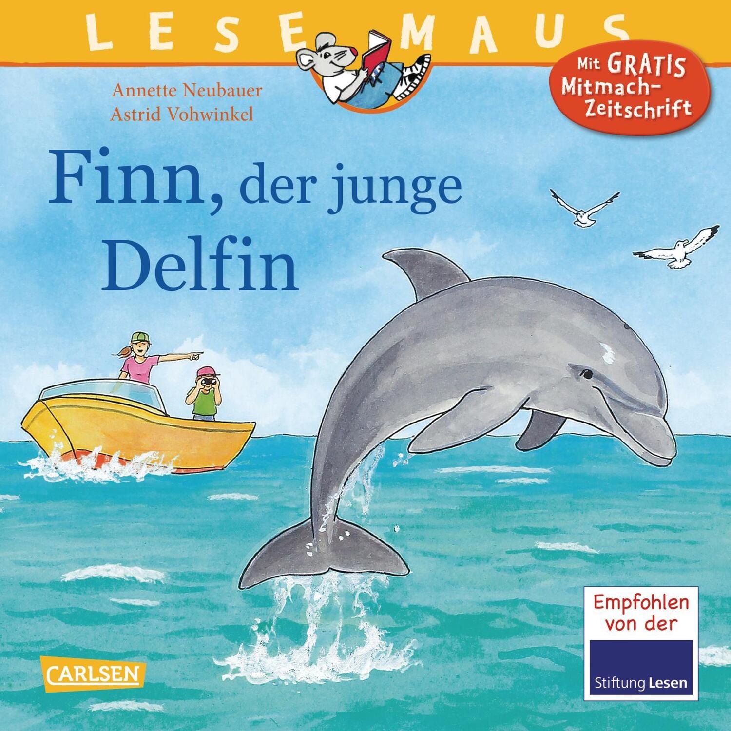 Cover: 9783551089274 | Finn, der junge Delfin | Annette Neubauer | Taschenbuch | Lesemaus