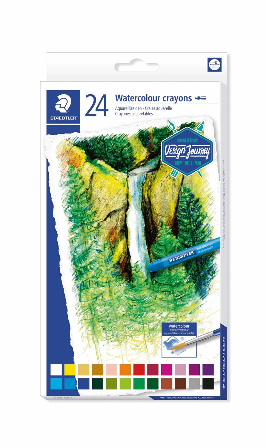 Cover: 4007817024003 | STAEDTLER Aquarellkreiden 24er Set | 223 C24 | 2019 | STAEDTLER