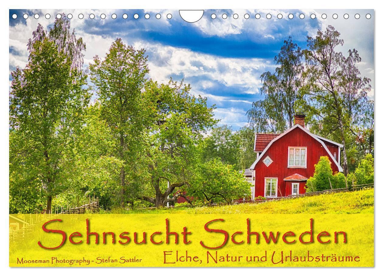 Cover: 9783383127380 | Sehnsucht Schweden - Elche, Natur und Urlaubsträume (Wandkalender...