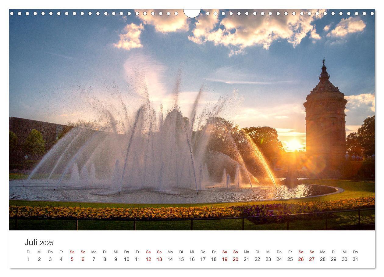 Bild: 9783457172094 | Der Mannheimer Wasserturm (Wandkalender 2025 DIN A3 quer), CALVENDO...