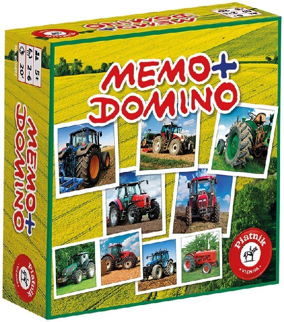 Cover: 9001890659492 | Memo + Domino Traktoren (Kinderspiel) | Spiel | In Spielebox | Deutsch