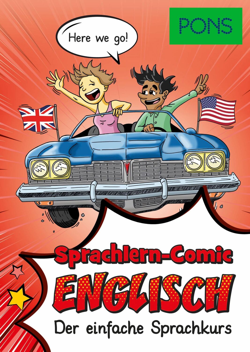 Cover: 9783125624122 | PONS Sprachlern-Comic Englisch | Der einfache Sprachkurs | Stavroudis