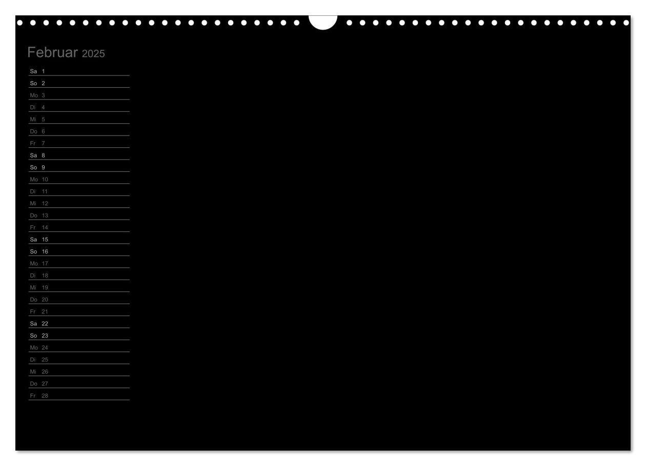 Bild: 9783435767236 | Bastel-Geburtstagskalender schwarz / Geburtstagskalender...