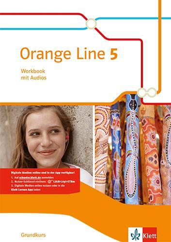 Cover: 9783125483859 | Orange Line 5 Grundkurs. Workbook mit Audios Klasse 9 | Bundle | 2018
