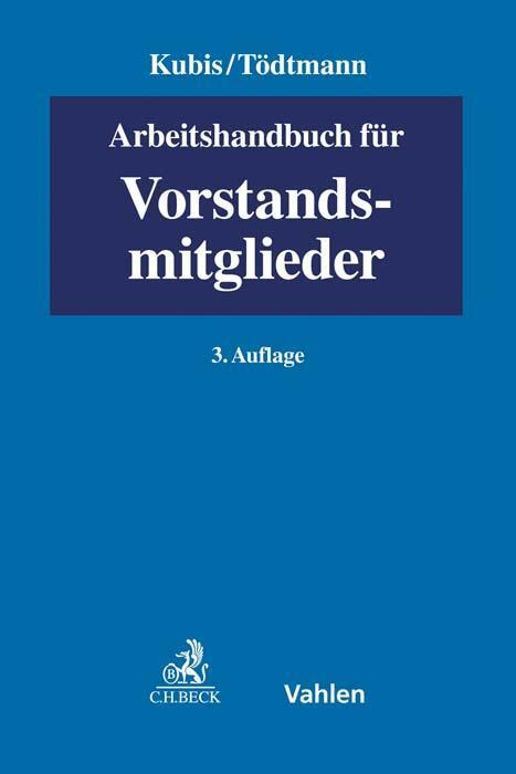 Cover: 9783800667222 | Arbeitshandbuch für Vorstandsmitglieder | Dietmar Kubis (u. a.) | Buch