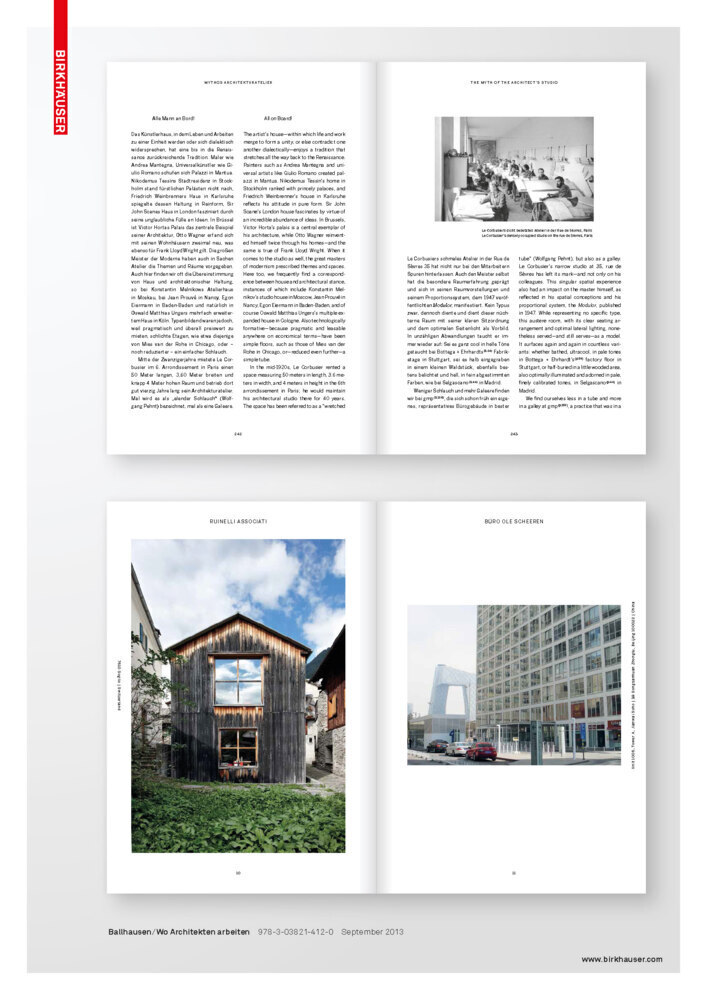 Bild: 9783038214120 | Wo Architekten arbeiten / Where Architects Work | Dtsch.-Engl. | Buch