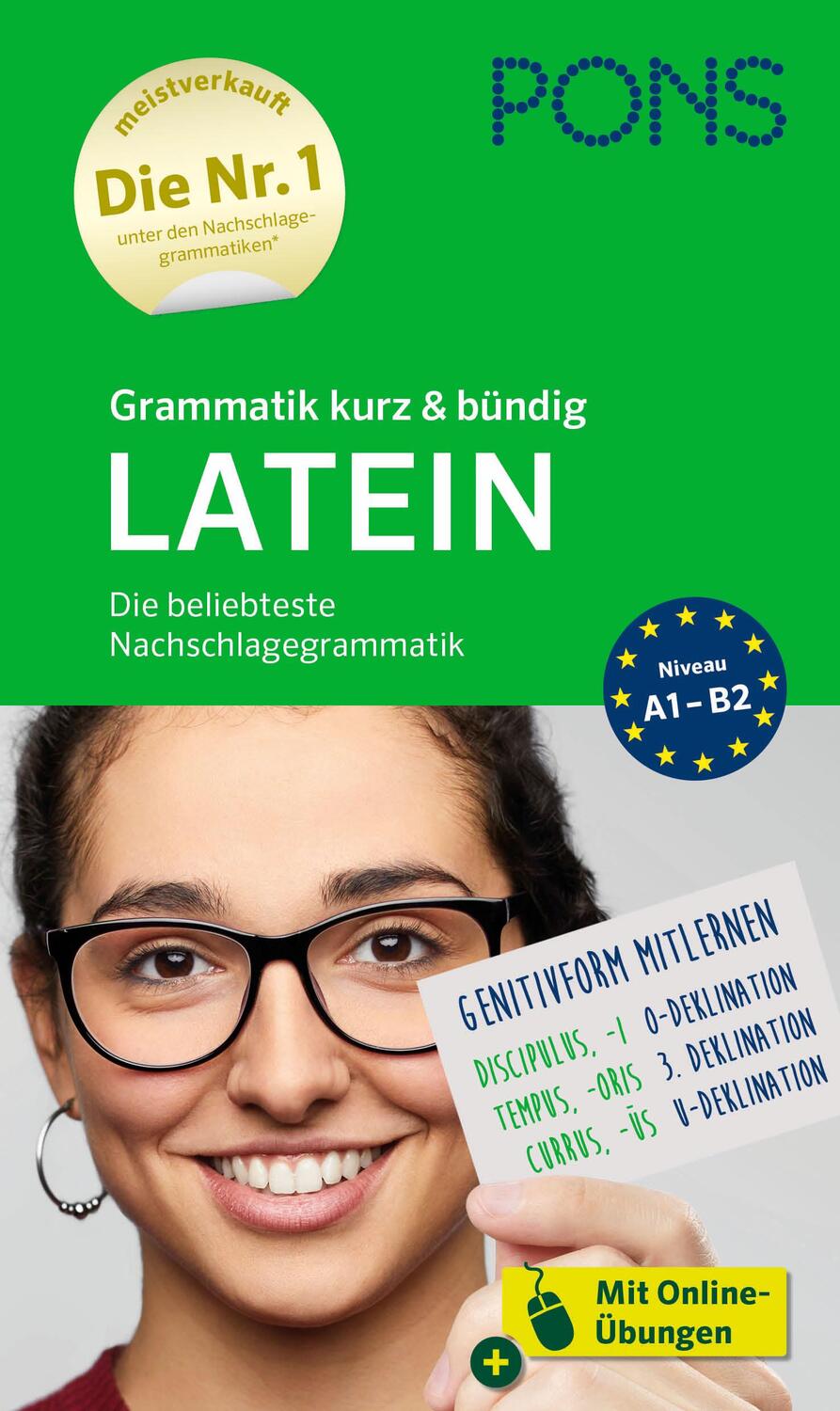 Cover: 9783125624832 | PONS Grammatik kurz &amp; bündig Latein | Taschenbuch | 144 S. | Deutsch