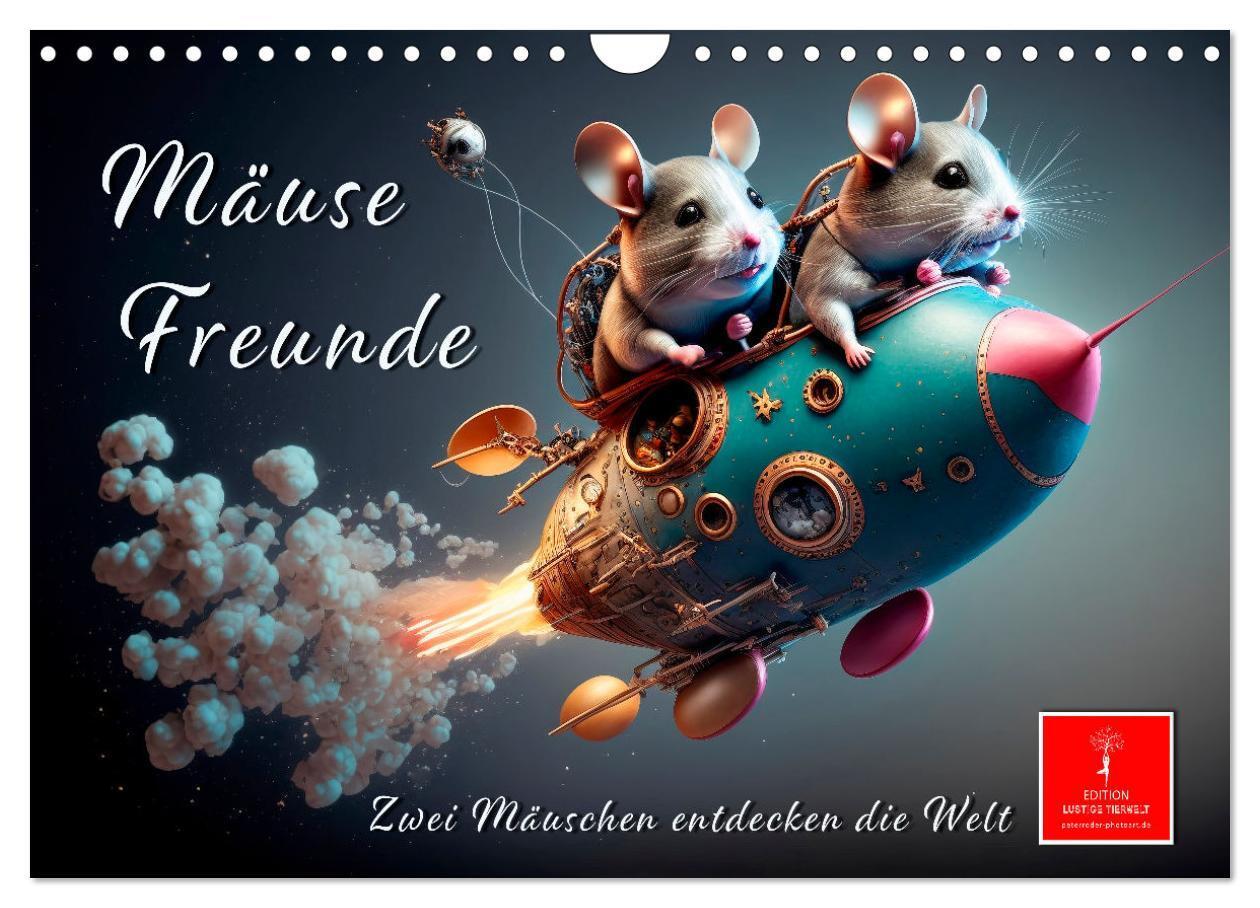Cover: 9783675410497 | Mäuse Freunde (Wandkalender 2024 DIN A4 quer), CALVENDO Monatskalender