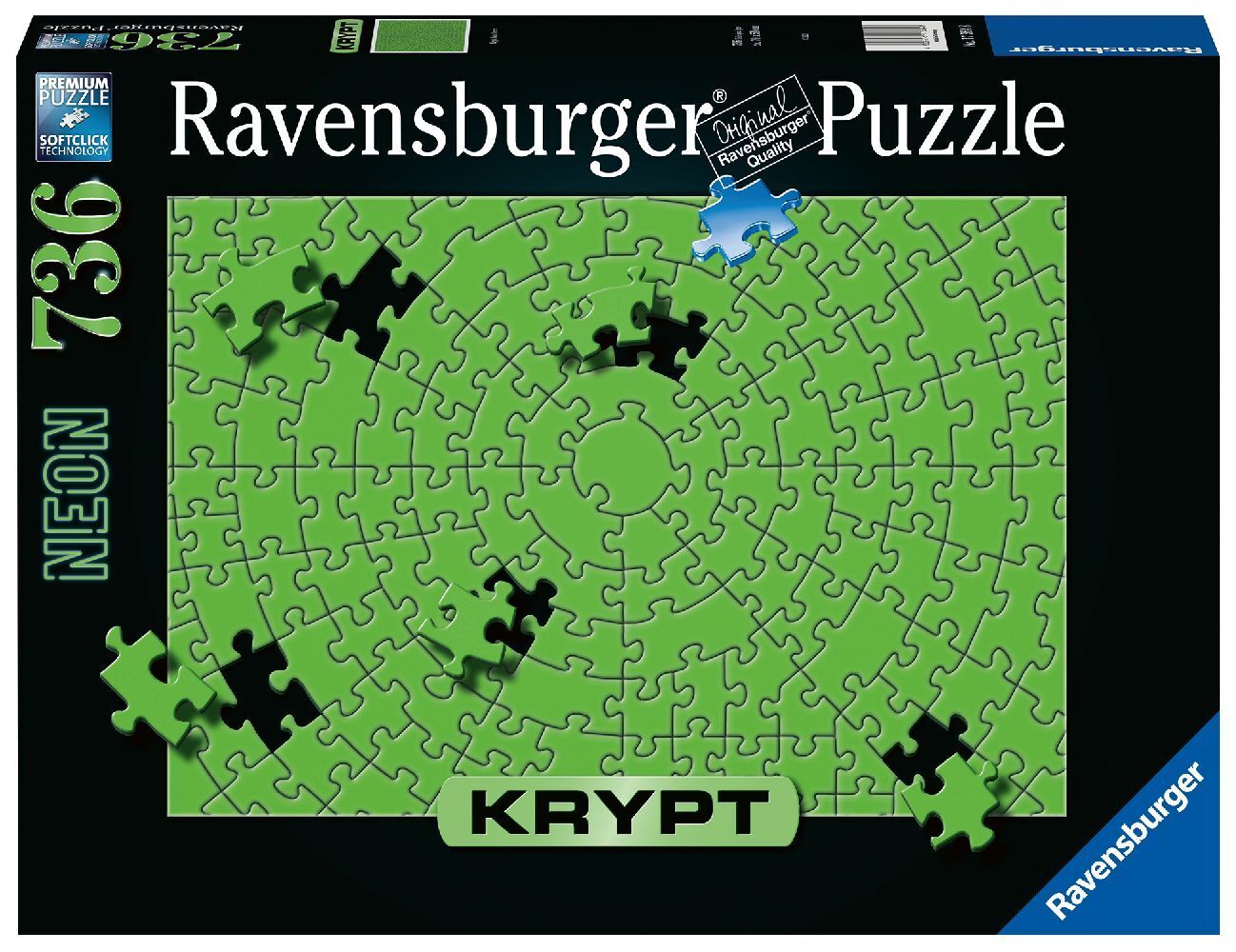 Cover: 4005556173648 | Ravensburger Krypt Puzzle 17364 - Krypt Neon Green - 736 Teile...