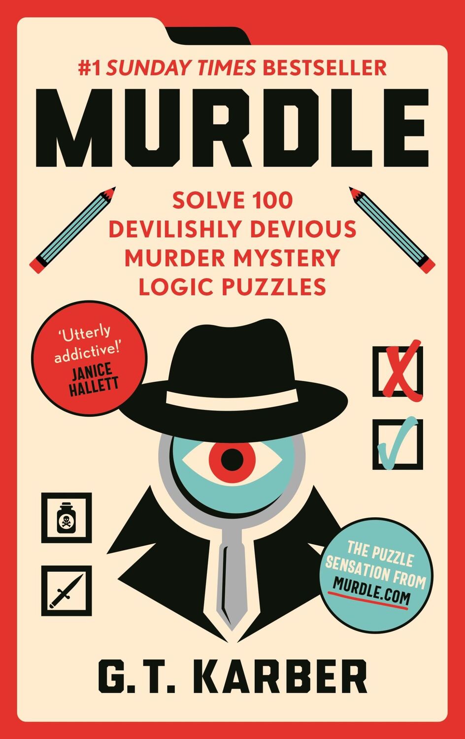 Cover: 9781800818026 | Murdle | Solve 100 Devilishly Devious Murder Mystery Logic Puzzles