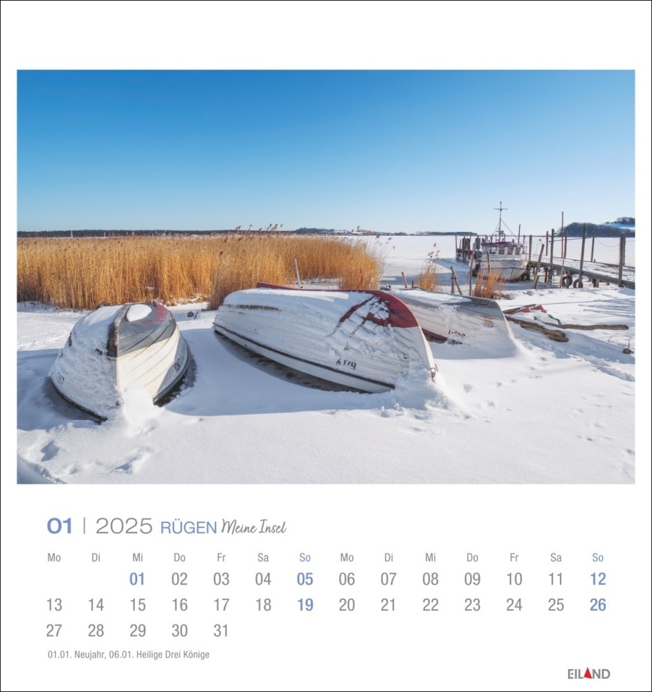 Bild: 9783964023360 | Rügen Postkartenkalender 2025 - Meine Insel | Kalender | Spiralbindung