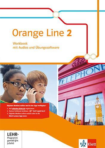 Cover: 9783125480827 | Orange Line 2. Workbook mit Audios und Übungssoftware Klasse 6 | 2015