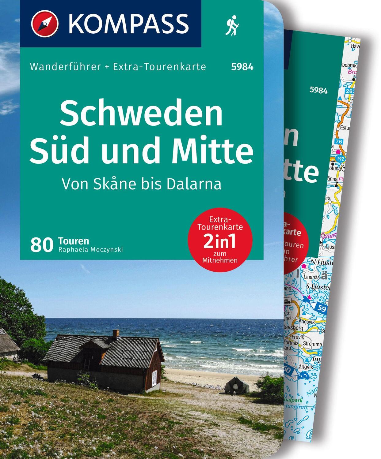 Cover: 9783991215516 | KOMPASS Wanderführer Schweden Süd und Mitte, Von Skåne bis Dalarna,...