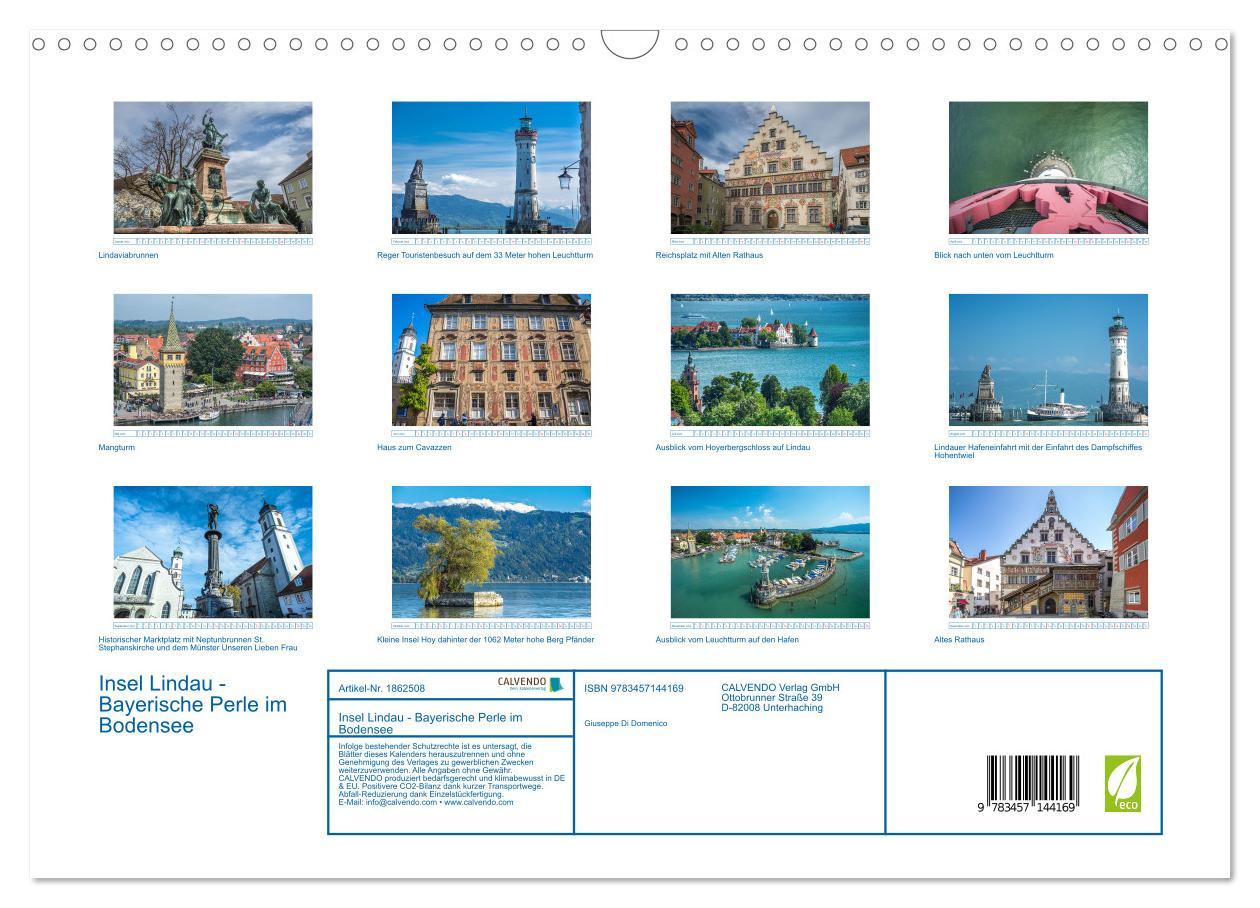 Bild: 9783457144169 | Insel Lindau - Bayerische Perle im Bodensee (Wandkalender 2025 DIN...