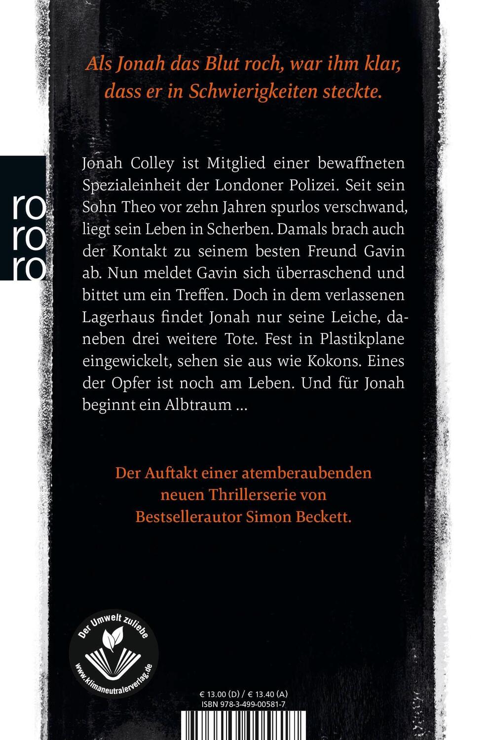 Rückseite: 9783499005817 | Die Verlorenen | Der SPIEGEL-Bestseller als Taschenbuch | Beckett