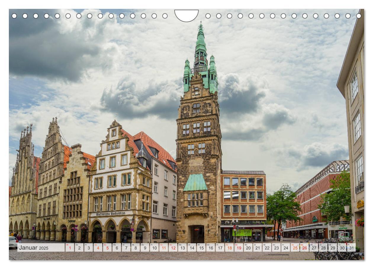 Bild: 9783435214464 | Münster Impressionen (Wandkalender 2025 DIN A4 quer), CALVENDO...