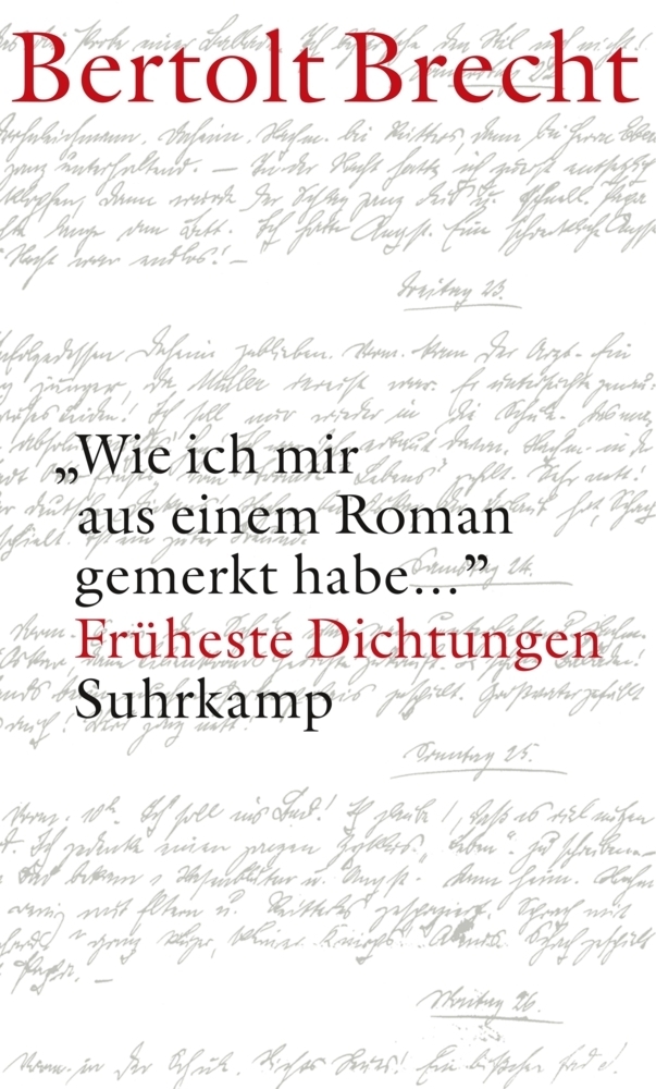 Cover: 9783518417676 | 'Wie ich mir aus einem Roman gemerkt habe ...' | Bertolt Brecht | Buch
