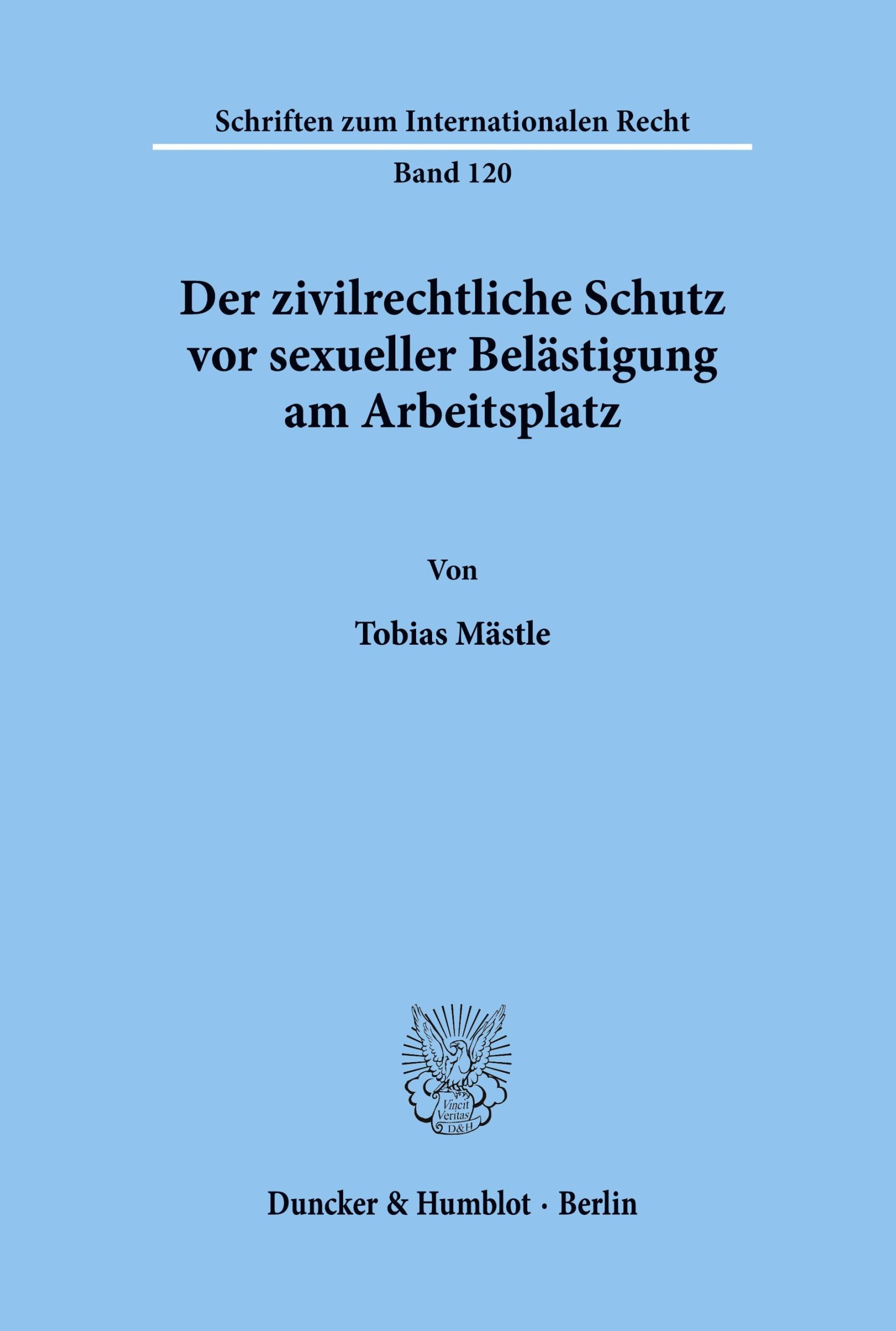 Cover: 9783428101887 | Der zivilrechtliche Schutz vor sexueller Belästigung am Arbeitsplatz.