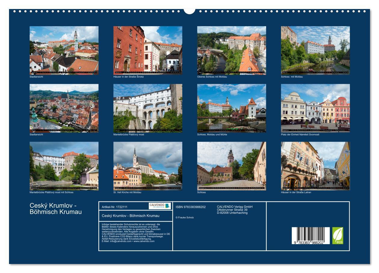 Bild: 9783383988202 | Ceský Krumlov - Böhmisch Krumau (hochwertiger Premium Wandkalender...