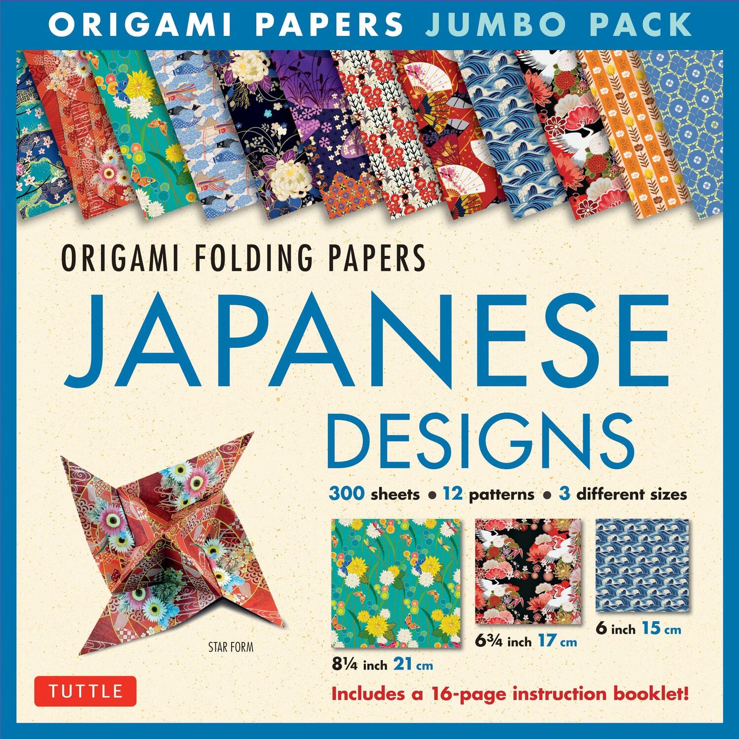 Cover: 9780804847292 | Origami Folding Papers Jumbo Pack: Japanese Designs: 300...