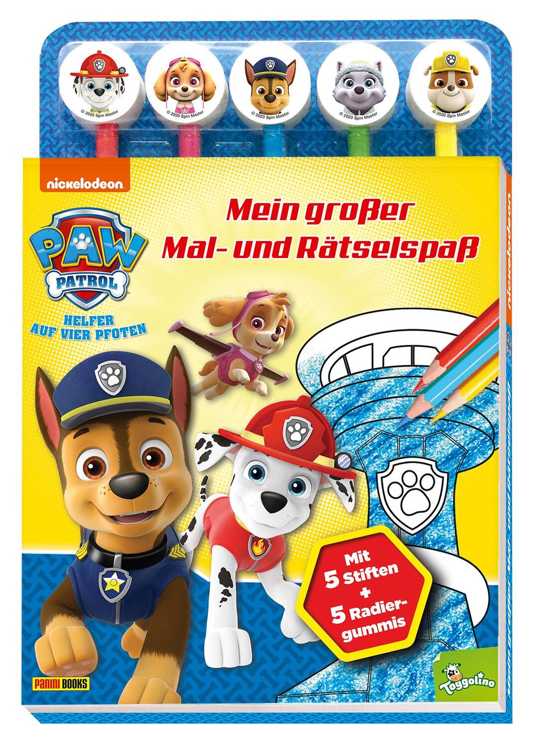 Cover: 9783833238499 | PAW Patrol: Mein großer Mal- und Rätselspaß | Panini | Taschenbuch