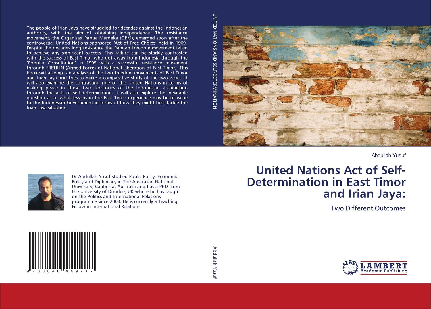 Cover: 9783848449217 | United Nations Act of Self-Determination in East Timor and Irian Jaya: