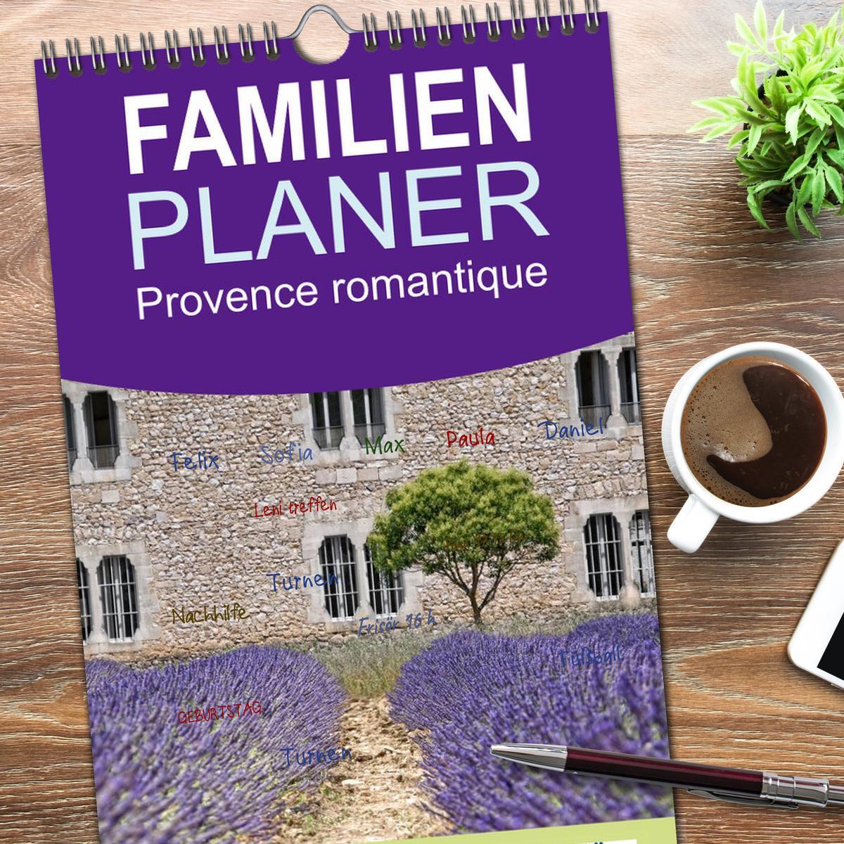 Bild: 9783457112397 | Familienplaner 2025 - Provence romantique mit 5 Spalten...