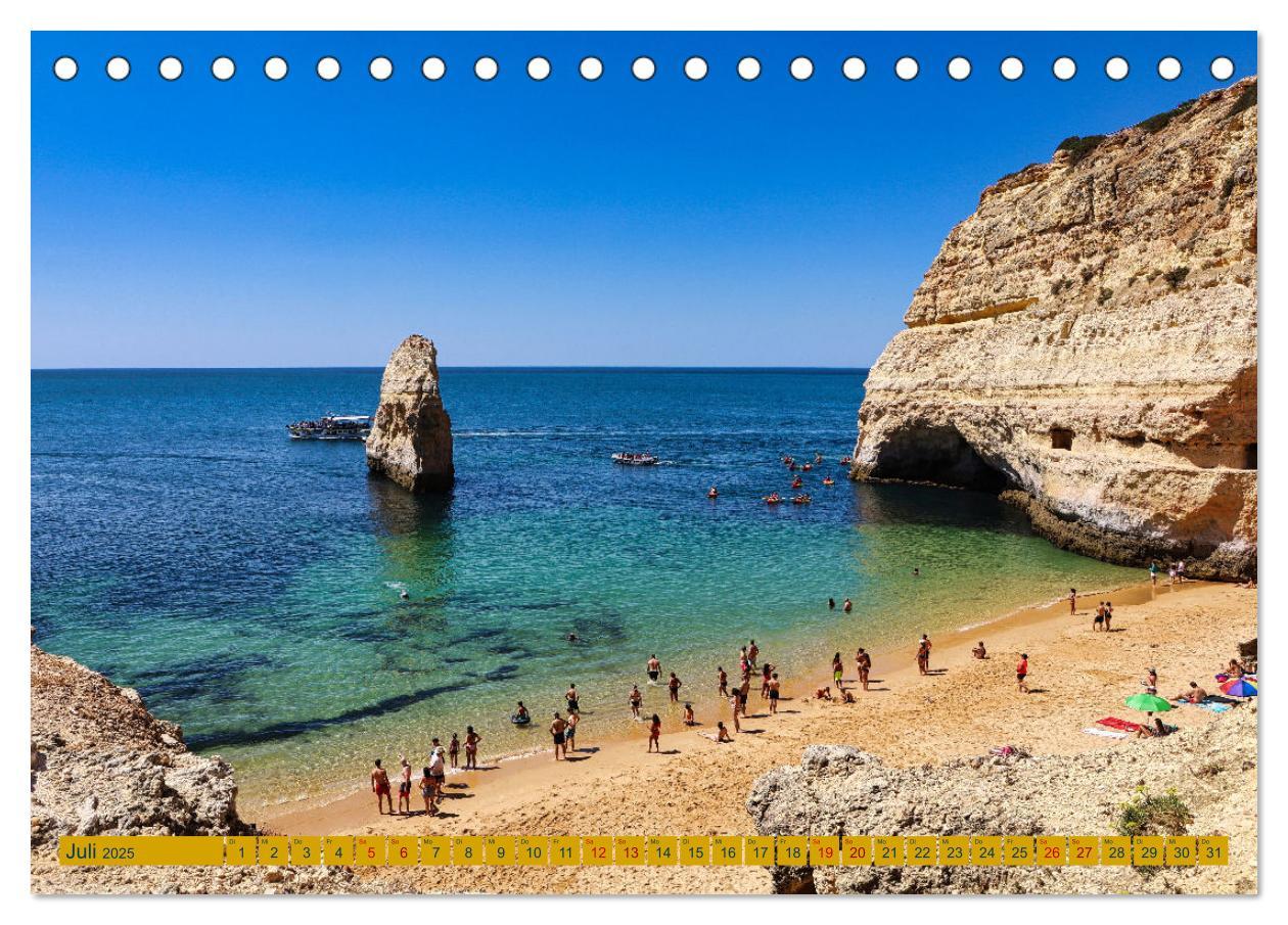 Bild: 9783383868931 | Algarve pur (Tischkalender 2025 DIN A5 quer), CALVENDO Monatskalender