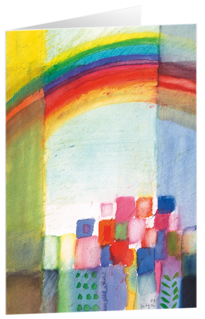 Cover: 4250454727862 | Regenbogen - Kunst-Faltkarten ohne Text (5 Stück) | Andreas Felger