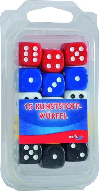 Cover: 4000826043669 | 15 Kunststoff-Augenwürfel bunt | Spiel | Deutsch | 2011 | NORIS