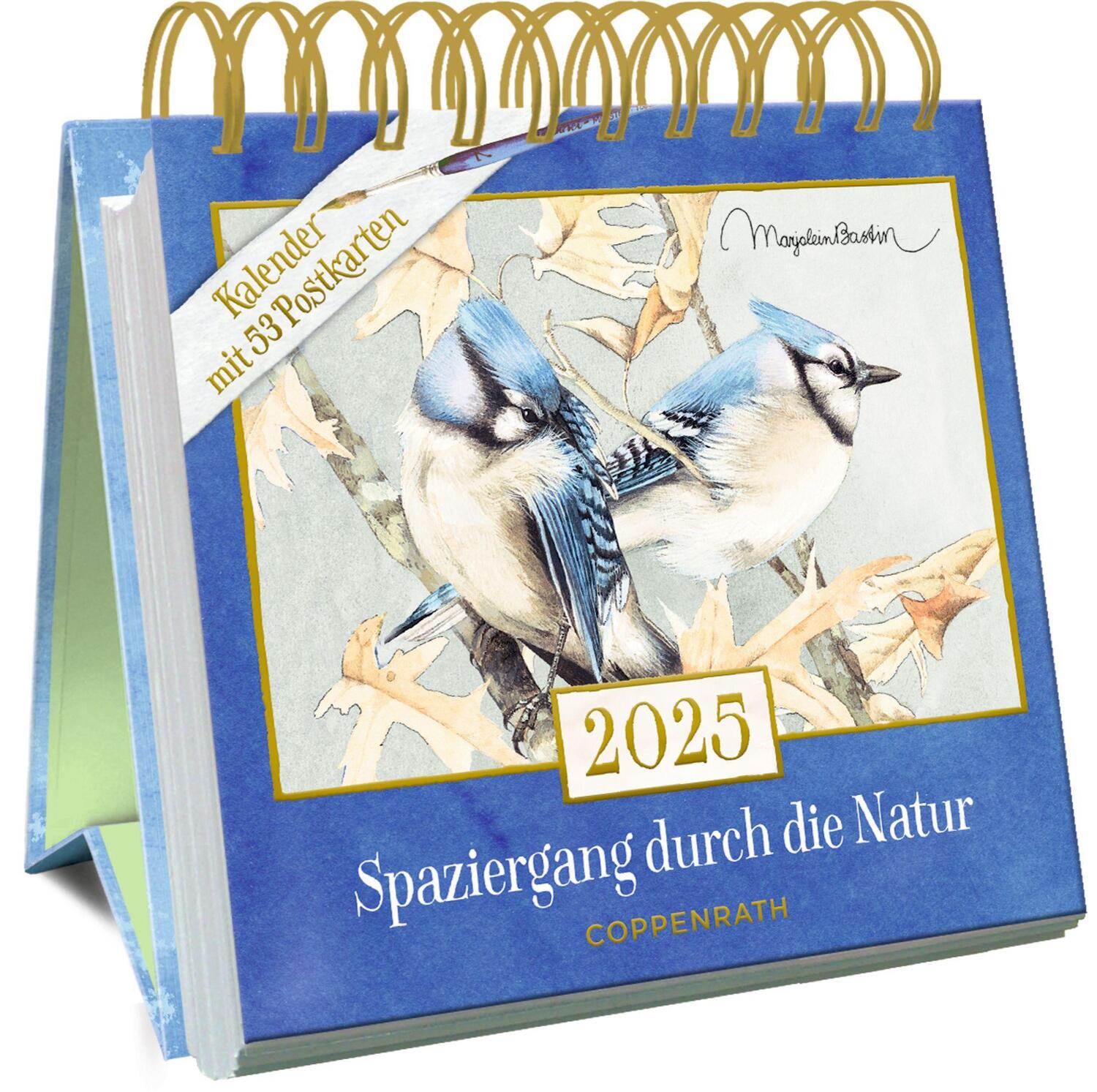 Cover: 4050003955247 | Kalender mit 53 Postkarten: 2025 - Marjolein Bastin - Spaziergang...