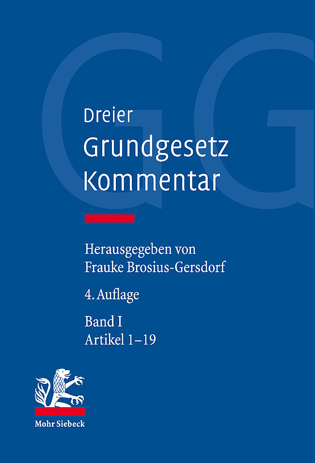 Cover: 9783161582158 | Grundgesetz-Kommentar | Band I: Präambel, Artikel 1-19 | Horst Dreier