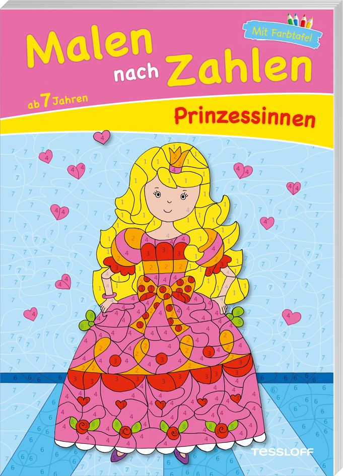 Cover: 9783788639587 | Malen nach Zahlen Prinzessinnen | Mit Farbtafel | Sandra Schmidt