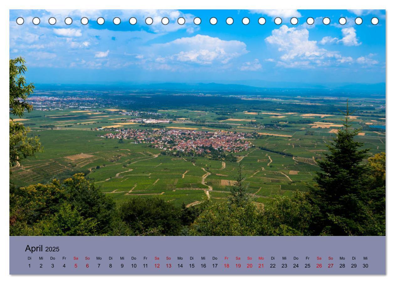 Bild: 9783435348435 | Die Weinstaße im Elsass (Tischkalender 2025 DIN A5 quer), CALVENDO...