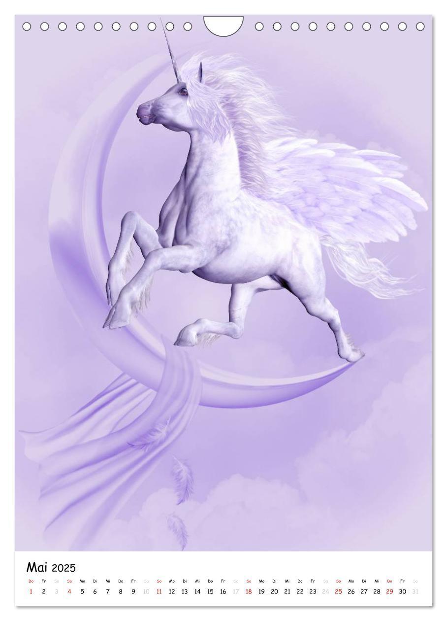 Bild: 9783457064238 | Einhorn und Pegasus (Wandkalender 2025 DIN A4 hoch), CALVENDO...