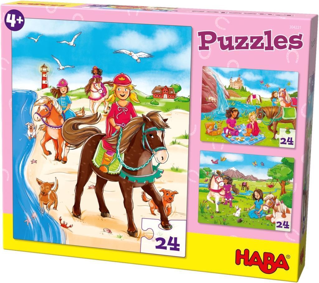 Cover: 4010168239231 | Puzzles Pferdefreundinnen. 3 Motive je 24 Teile | Stück | Deutsch