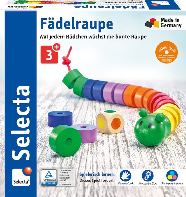 Cover: 4060848630056 | Fädelraupe (Kinderspiel) | Spiel | In Spielebox | 63005 | Deutsch