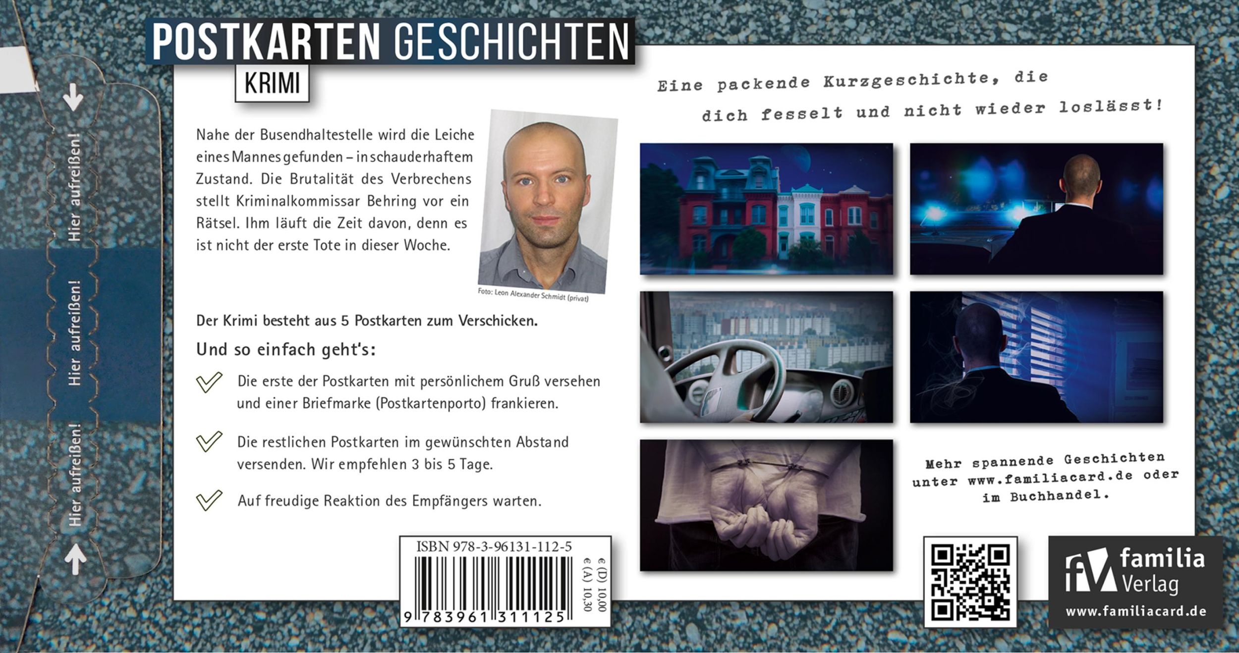 Rückseite: 9783961311125 | Endstation Tod | Postkartengeschichte | Leon Alexander Schmidt | Buch