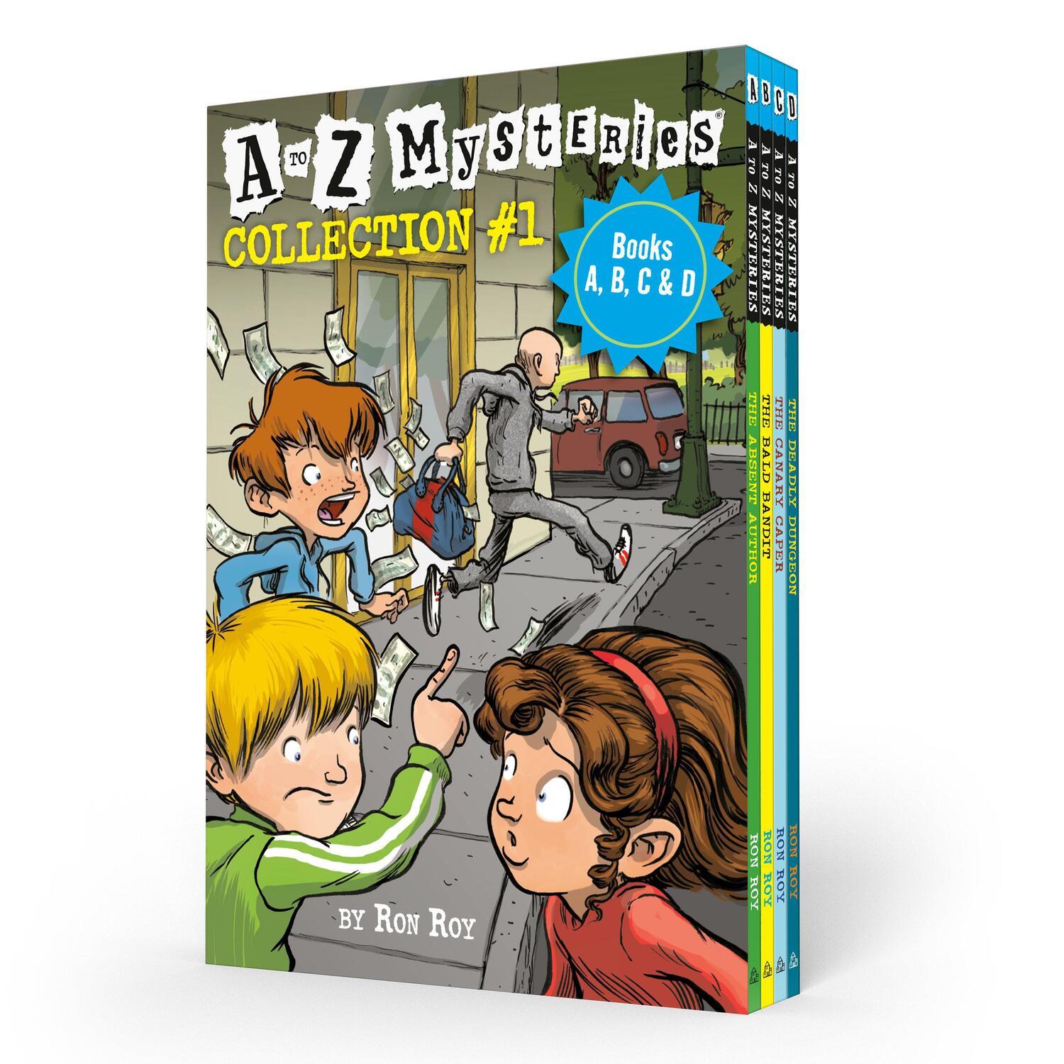 Cover: 9780593378120 | A to Z Mysteries Boxed Set Collection #1 (Books A, B, C, & D) | Roy
