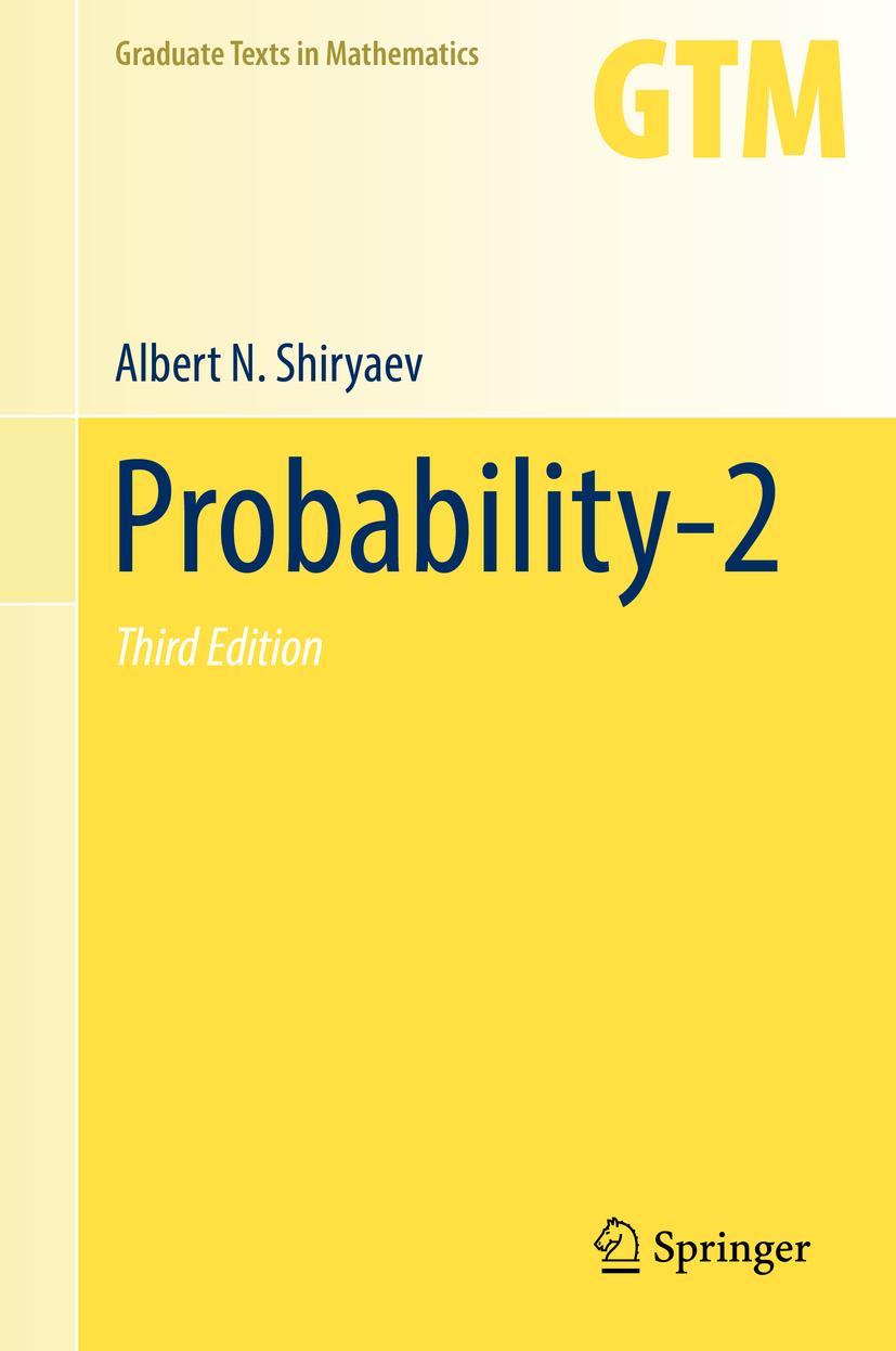 Cover: 9780387722078 | Probability-2 | Albert N. Shiryaev | Buch | x | Englisch | 2019