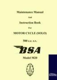 Cover: 9783941842618 | Maintenance Manual and Instruction Book for Motorcycle BSA M20 | Buch