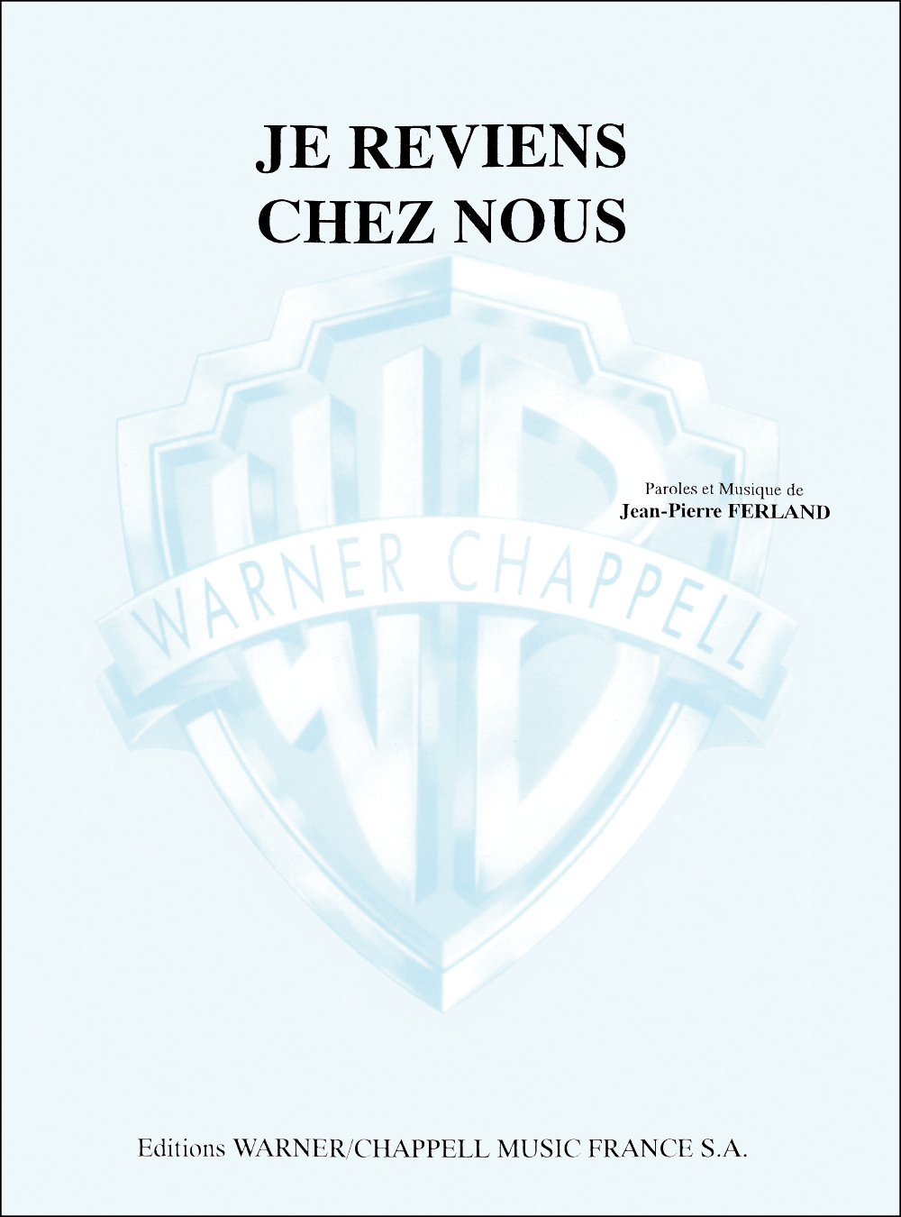 Cover: 9788882917036 | Je Reviens Chez Nous | Jean-Pierre Ferland | Buch | Carisch France