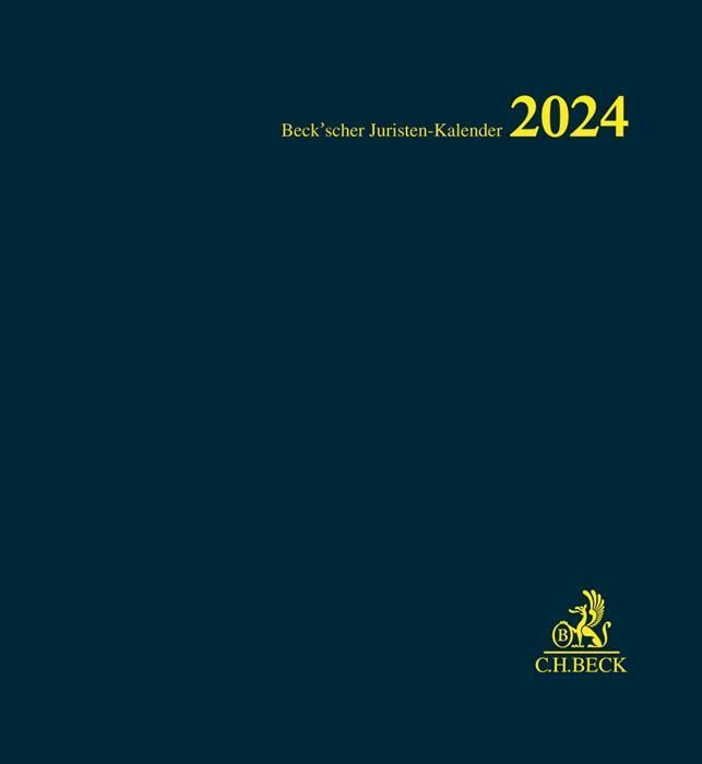 Cover: 9783406770937 | Beck'scher Juristen-Kalender 2024 | Kalender | Cabra-Lederfaser | 2024