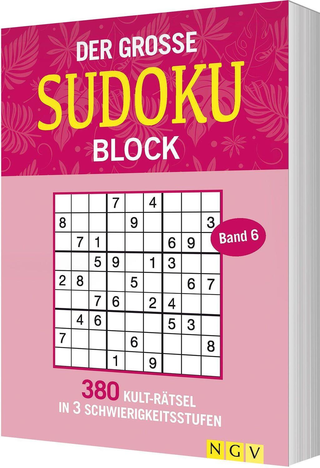Cover: 9783625191698 | Der große Sudokublock Band 6 | Taschenbuch | Der große Sudokublock