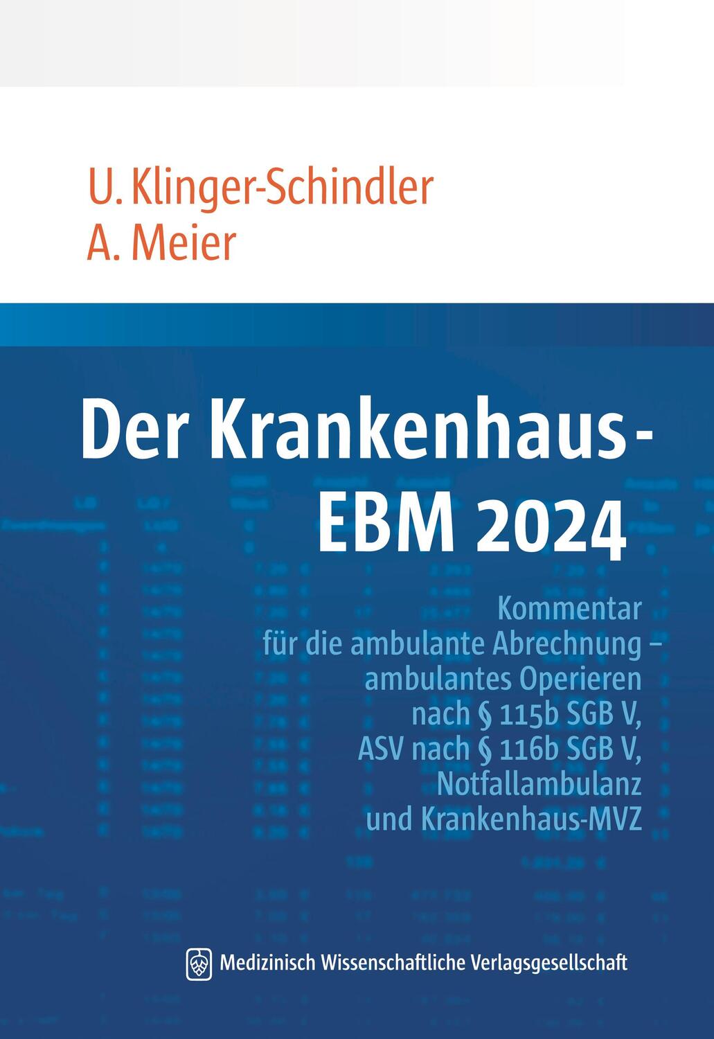 Cover: 9783954668731 | Der Krankenhaus-EBM | Ursula Klinger-Schindler (u. a.) | Taschenbuch