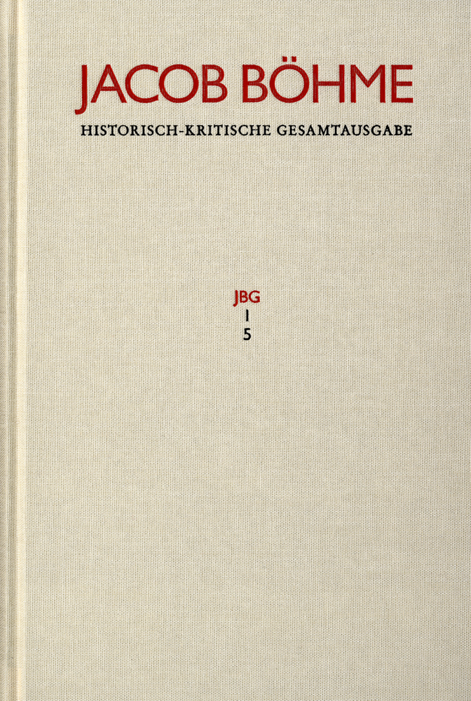 Cover: 9783772850059 | Jacob Böhme: Historisch-kritische Gesamtausgabe / Abteilung I:...