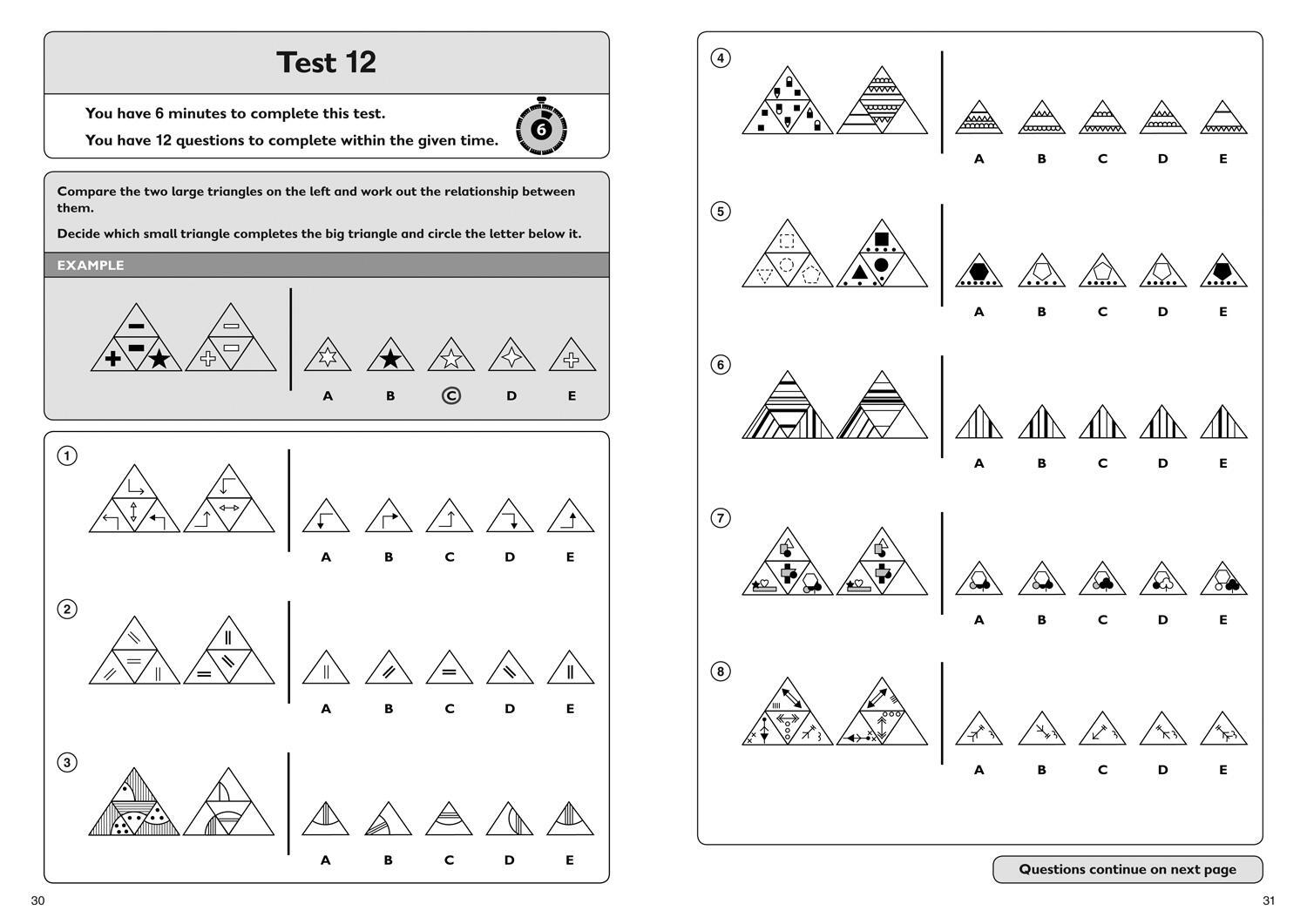 Bild: 9781844199174 | 11+ Non-Verbal Reasoning Quick Practice Tests Age 10-11 (Year 6) | 11+