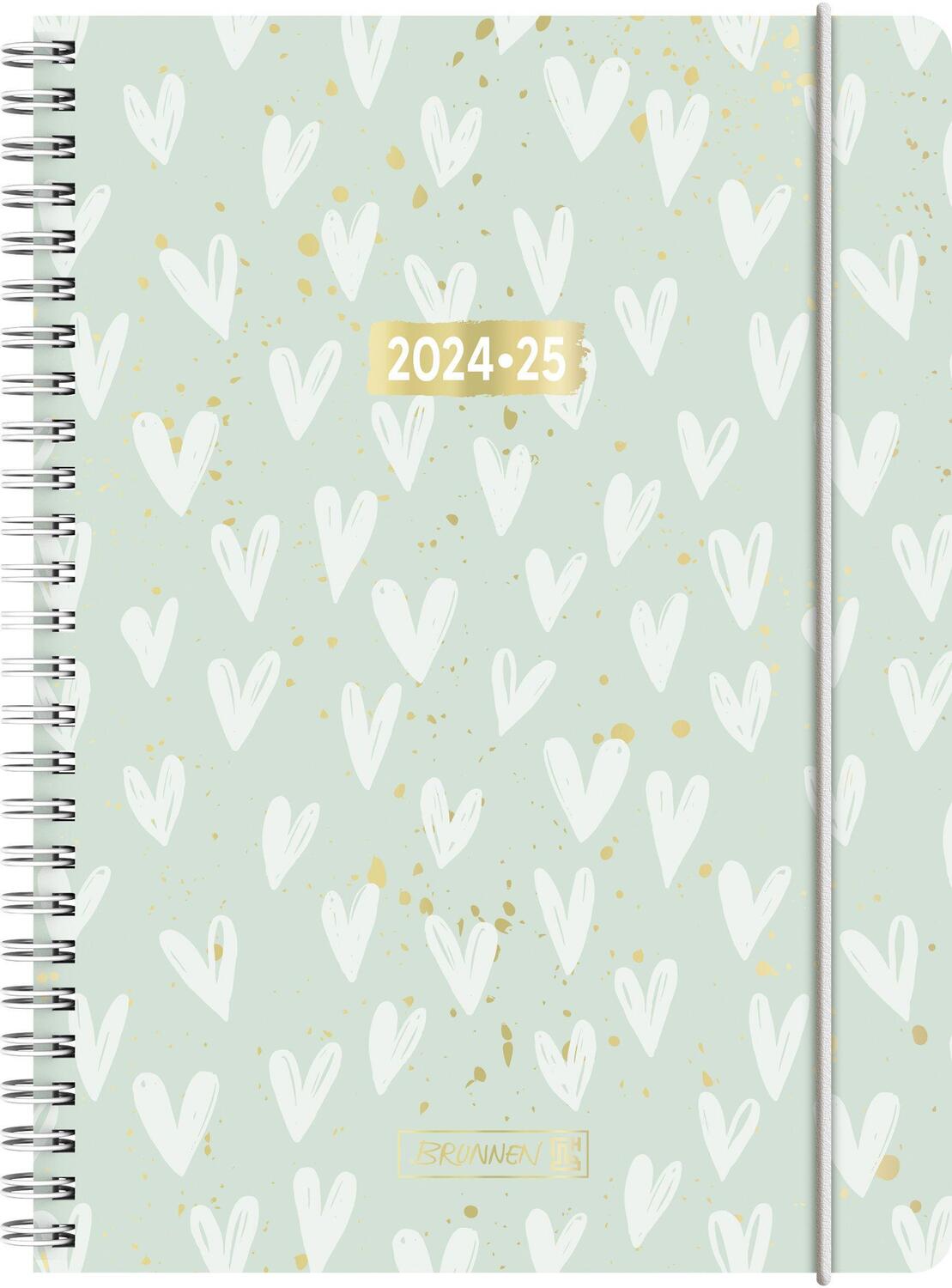 Cover: 4061947118780 | Schülerkalender 2024/2025 "Hearts", 2 Seiten = 1 Woche, A5, 208...